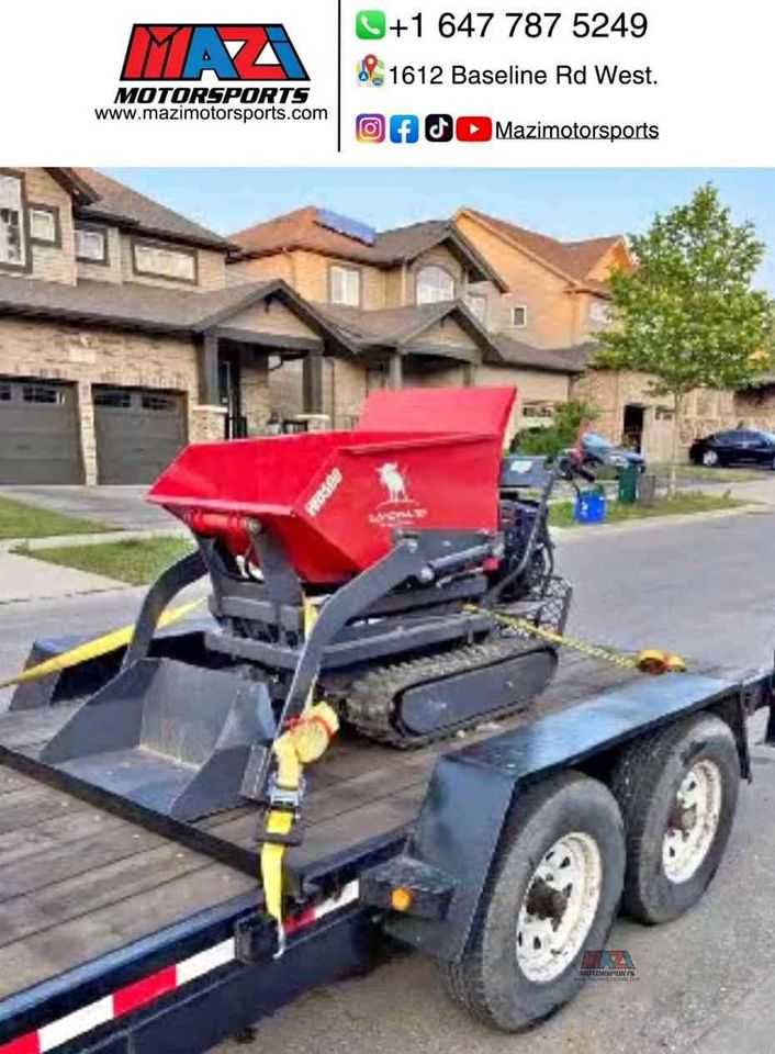500kg Tracked Power Wheelbarrow – 10HP Gas Dumper | Landward WD500