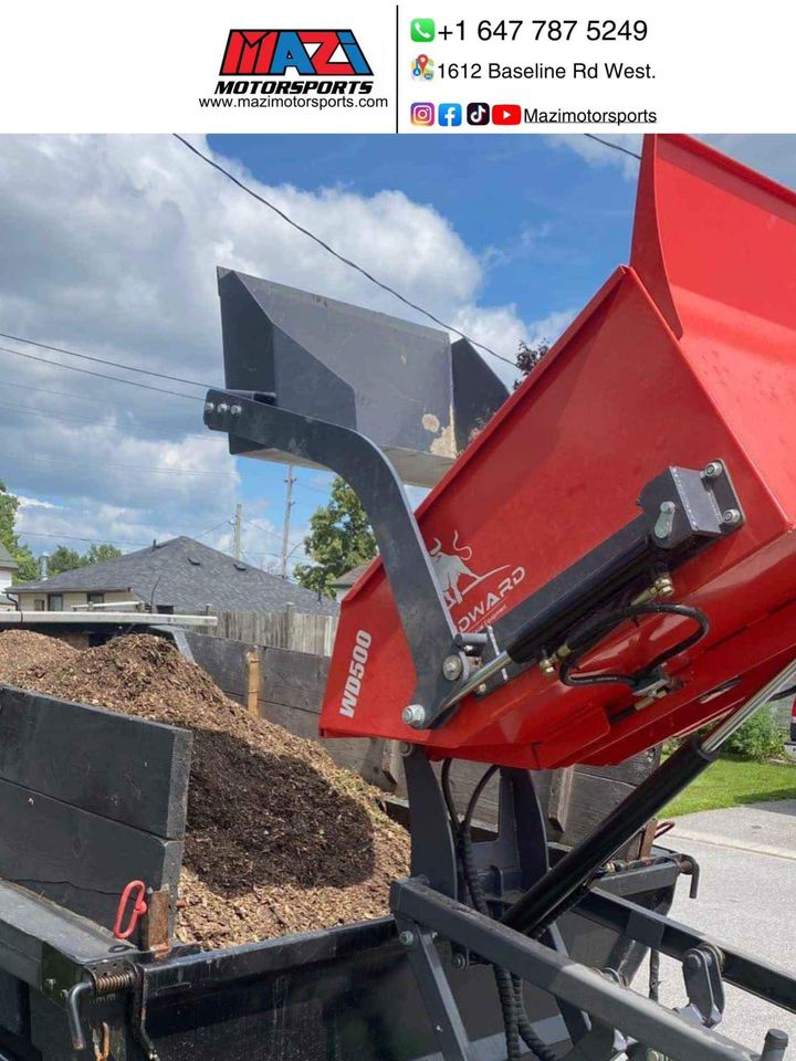 500kg Tracked Power Wheelbarrow – 10HP Gas Dumper | Landward WD500