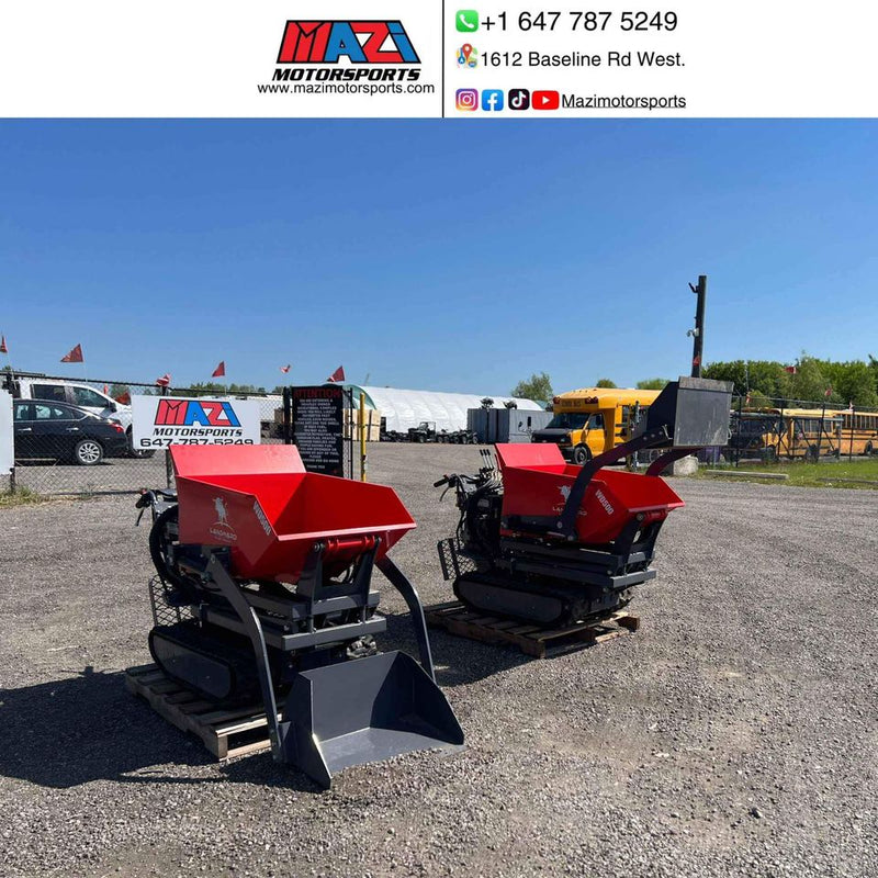 500kg Tracked Power Wheelbarrow – 10HP Gas Dumper | Landward WD500
