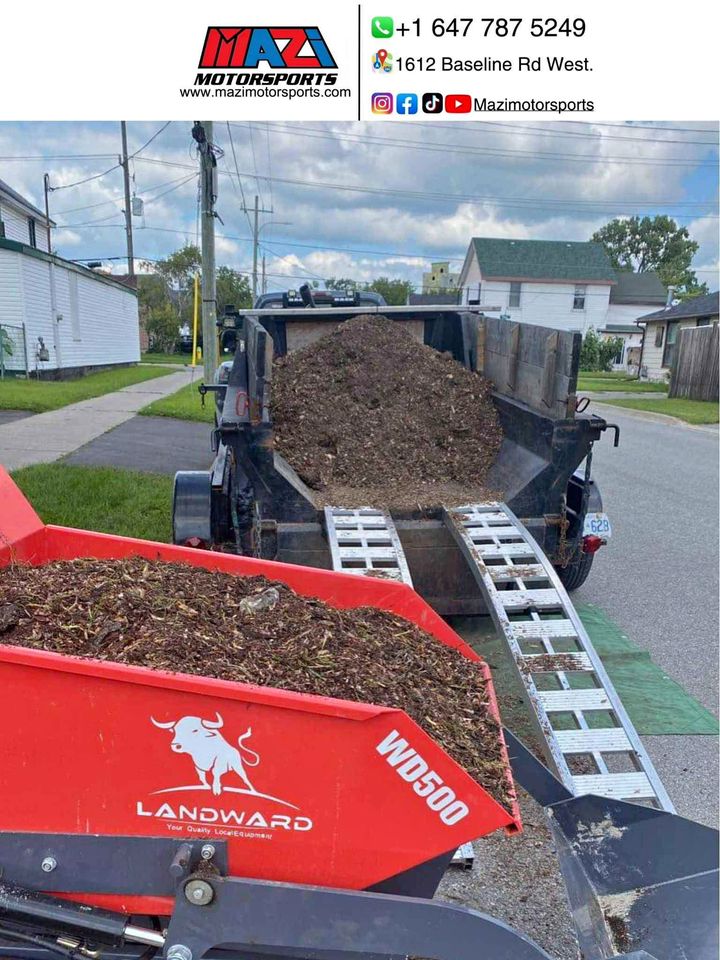 500kg Tracked Power Wheelbarrow – 10HP Gas Dumper | Landward WD500