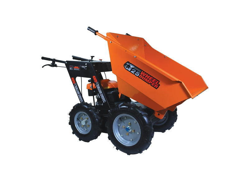 Gas Power Wheelbarrow – 550lb Motorized Wheelbarrow 6.5HP | MAZI Wheelbarrow