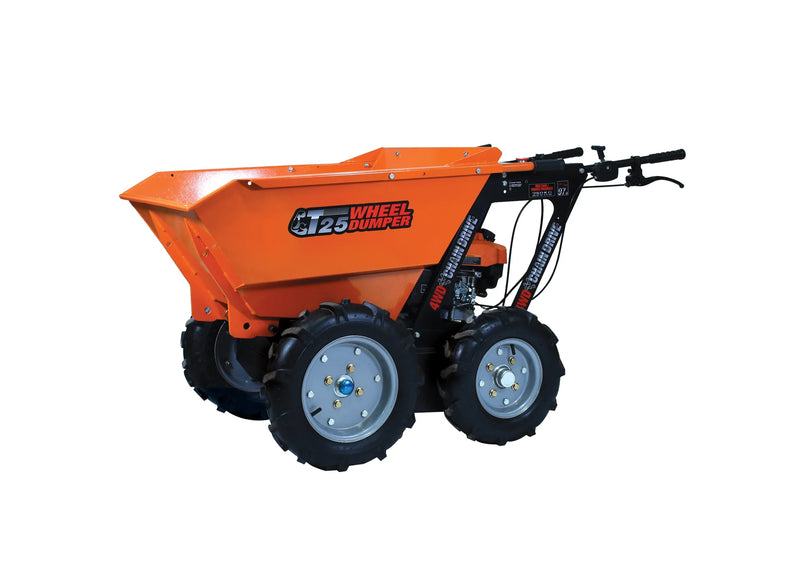 Gas Power Wheelbarrow – 550lb Motorized Wheelbarrow 6.5HP | MAZI Wheelbarrow