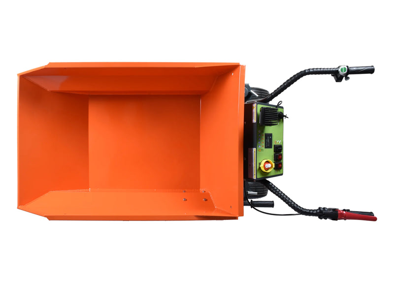 Electric Power Wheelbarrow – 1100lb Battery Mini Dumper (48V) | MAZI E50