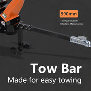 Chipease D1500E wood chipper 990mm tow bar compatible with ATV towing