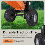 Chipease D1500E wood chipper with 460mm all terrain tires