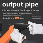 Chipease D1500E wood chipper discharge chute adjustable up to 140 degrees